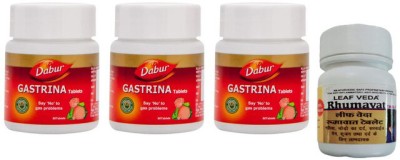 Dabur Gastrina Tablets for gas problems With Leaf Rhumawat 20 Tab(Pack of 4)