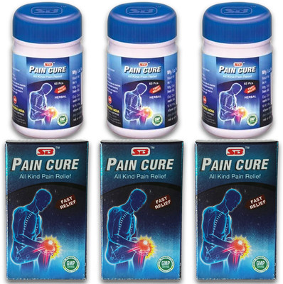 Quickbits SB Pain Cure Tablet For Pain Relief (Pack of 3) Capsules(3 x 60 Units)