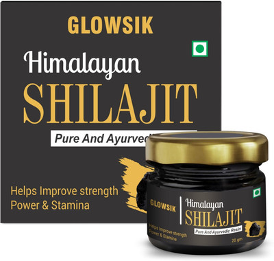 GLOWSIK Himalayan Pure & Ayurvedic Shilajit Resin Natural For Stamina , Power & Strength(20 g)