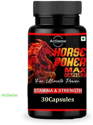 ACTIWOW Horse Power Max Capsule Stay charged all day long(30 Capsules)