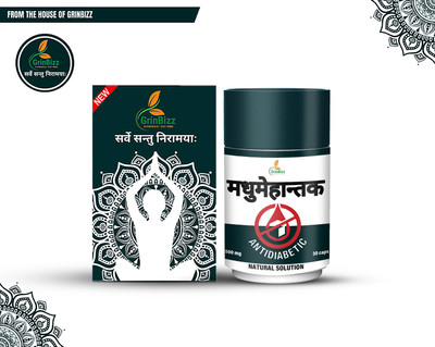 grinbizz Madhumehantak Capsule or Diabetes Management/Help Control Blood Sugar Levels(30 Capsules)