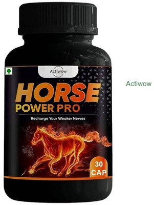 ACTIWOW Horse Power Pro Capsule Combo for enhanced performance & endurance YUY46(30 Capsules)
