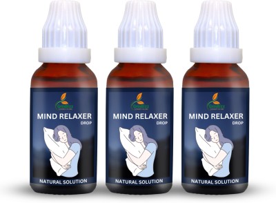 grinbizz Mind Relaxer Drop/Relax mood overnight/Deep Sleep/Brain Relax/Stress Relief(Pack of 3)