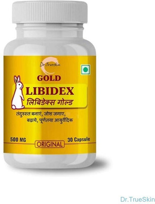 Dr.TrueSkin Libidex Gold Capsules Herbal Power Daily Use Enhancer(30 Capsules)
