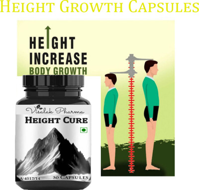 visalak pharma Height Cure Capsule For Developes Length of Bones Gains Extra Inches(30 Capsules)
