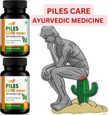 Dr Vitasta Piles care Ayurvedic medicine for Bleeding & Non-Bleeding Piles and Fissure(Pack of 2)