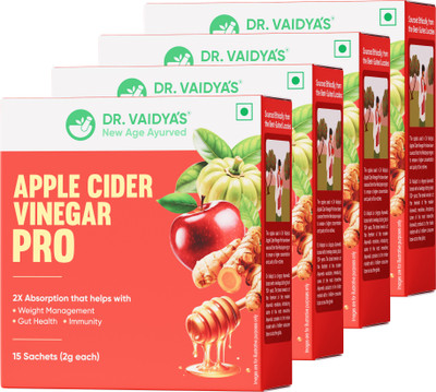 DR. VAIDYA'S Apple Cider Vinegar Pro 60 Sachets(Pack of 4, 0.25 g)