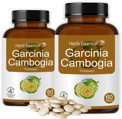 Herb Essential Garcinia Cambogia Extract 500Mg Tablet - 60 Count (Pack of 2)(Pack of 2)