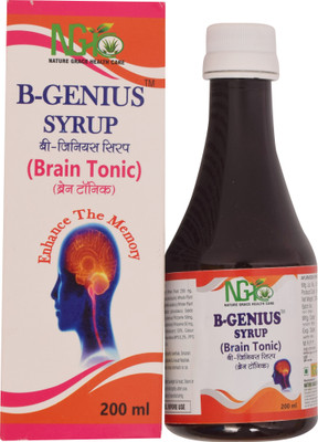 Naturegracehealthcare B- Genius Herbal Brain Health Tonic & Memory Booster With Brahmi, Shankhpushpi(200 ml)