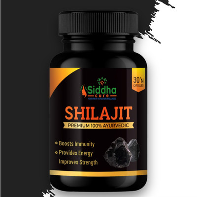 Siddha cure Shilajit Energy Capsules – Natural Herbal Support for Active Lifestyle(30 Capsules)