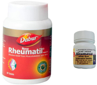 Dabur Rheumatil For Joint pain With Leaf Rhumawat 20 Tab(Pack of 2, 90 Tablets)