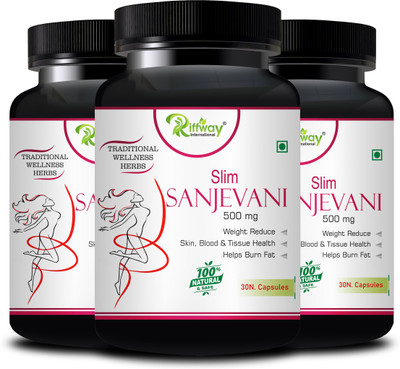Riffway Sanjevani Health Dava : Weight Loss Capsule Fast Fat Burner(Pack of 3, 90 Capsules)