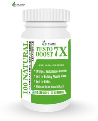 Dr.TrueSkin Testo Boost 7X Capsules Herbal Supplement for Daily Power(30 Capsules)