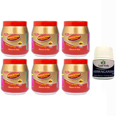 mpil Amastha Awaleha With Leaf Ashwagandha 15 Tab(Pack of 7, 3000 g)