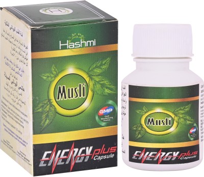 Hashmi Musli Energy Plus Caspule For Men Muscle Strength, Passion, and Stamina