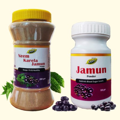 Ekjot Neem Karela Jamun Powder (200gm) + Jamun Seed Powder (100g) | Combo Pack