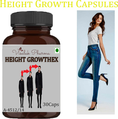 visalak pharma Height Growthex Growth Maximizer UP-Boost Your Height With Height Growthex(30 Capsules)