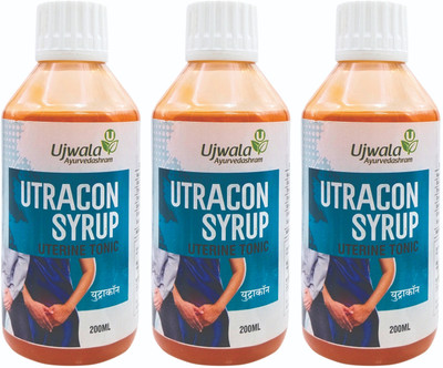 UJWALA AYURVEDASHRAM Utracon Syrup Urinary Track Infection,Vaginal infection,Helps Bladder function(Pack of 3, 600 ml)