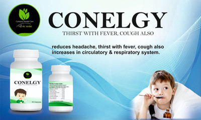 compass herbal CONELGY , PACK OF 1 , 60 CAPSULE ,THIRST WITH FEVER , COUGH ALSO(60 Capsules)
