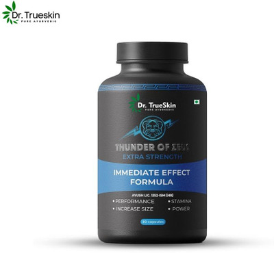 Dr.TrueSkin Thunder Of Zeus for stamina and strength vitality aid(30 Capsules)
