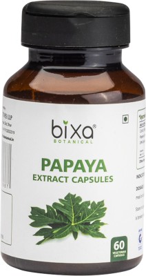 bixa botanical Papaya Leaves Extract 60 Veg Capsules (450mg)