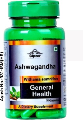 CIPZER Ashwagandha Capsule – Stress Relief & Vitality Booster(Pack of 2)