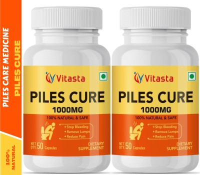 VITASTA Piles Cure,Ayurvedic for Fast relief from Bavasir,Bleeding,Non-bleeding Piles(Pack of 2)