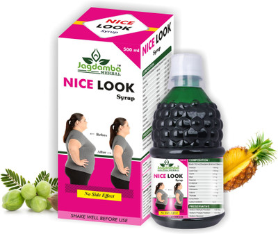 jagdamba herbal Nice Look Syrup 1000ML | For Effective Weight Loss Syrup(1000 ml)
