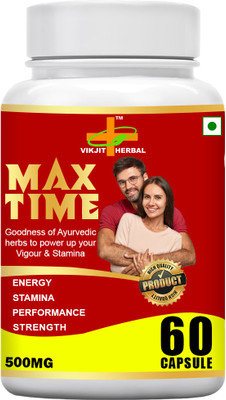 VIKJIT HERBALS MAX TIME CAPSULE(60 Capsules)