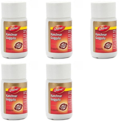 Dabur Kanchnar Guggulu For Ulcers(Pack of 5, 400 Tablets)
