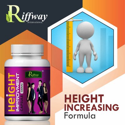 Riffway Height Improvement Dava Help To Speed Up Grow Taller In All Ages Naturally(60 Capsules)