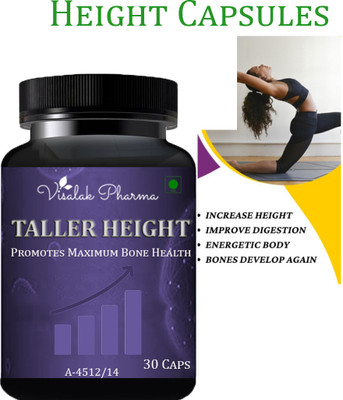 visalak pharma Taller Height Height Gain Increase Height & Body Growth Maximizer Supplement(30 Capsules)