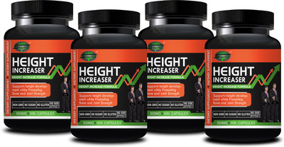 Sabates Height Increaser | Ayurvedic Formulation Developes Length of Bones Improve Hight(Pack of 4, 120 Capsules)
