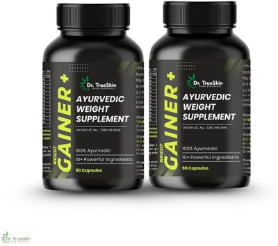 Dr.TrueSkin Weight Gainer+ Capsules for Balanced Energy 90CAPS(Pack of 2, 180 Capsules)