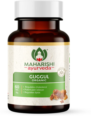 MAHARISHI ayurveda Guggul Improves Cholesterol Levels Joints Detoxification Weight Management(60 Tablets)