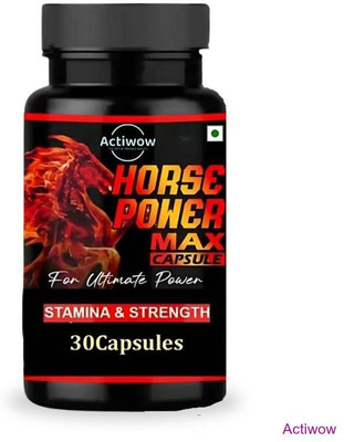 ACTIWOW Horse Power Max Capsules Be at Your Best with Nature’s Help(30 Capsules)