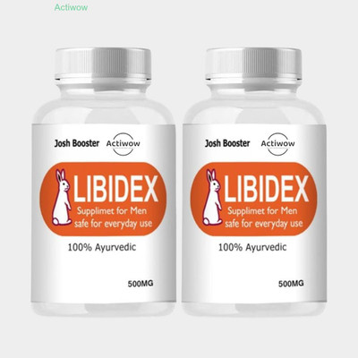 ACTIWOW Libidex Capsules - Men’s Natural Performance Enhancer(Pack of 2, 60 Capsules)