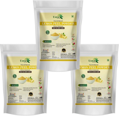 Uswa Ayurvedic Lemon Peel Powder Face Cleanser – Face Care -Pack-3(300g)(Pack of 3)