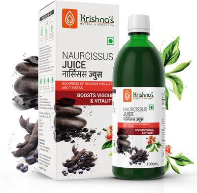Krishna's Herbal & Ayurveda Narcissus Tonic | Goodness of Shuddh Shilajit | Stamina Booster for Men(1000 ml)