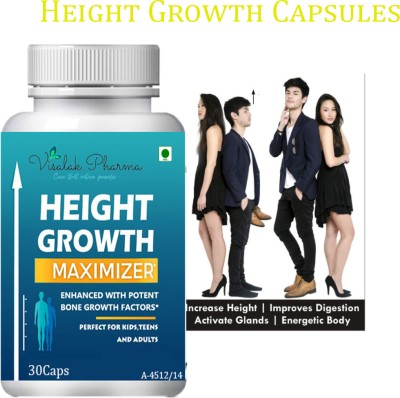 visalak pharma Height Growth Maximizer Capsule For Developes Length of Bones Gains Extra Inches