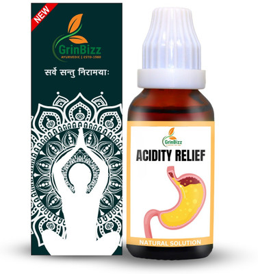 grinbizz Acidity Relief Drop/Constipation Relief/Smooth Digestion/Gastric Pain Relief(30 ml)