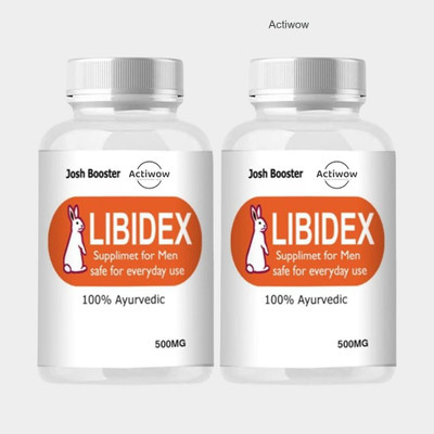 ACTIWOW Libidex Capsules - Natural Energy & Performance Support(Pack of 2, 60 Capsules)