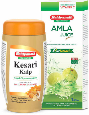 Baidyanath Kesari Kalp Royal Chyawanprash 1 kg + Amla Juice 1 L(1 kg, 1 L)