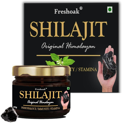 freshoak Himalayan Shilajit Resin | With Fulvic Acid | Power Pack(20 g)