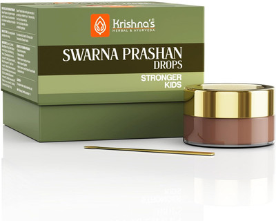 Krishna's Herbal & Ayurveda Swarnaprashan Drops for Kids, Natural Health Tonic for Growth & Development, 10g(10 g)