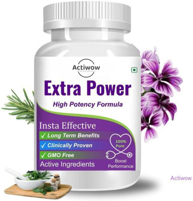 ACTIWOW Extra Power Capsules - Energy with Every Breath(30 Capsules)
