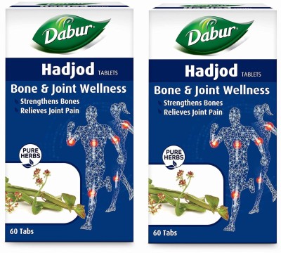 Dabur Hadjod Tablets - 60 tablets | Supports Joint Health(Pack of 2)