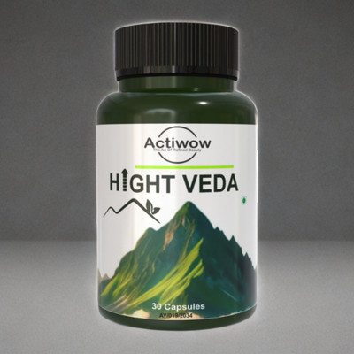 ACTIWOW Hight Veda Capsules Offer Ayurvedic Solutions for Taller Growth A(30 Capsules)