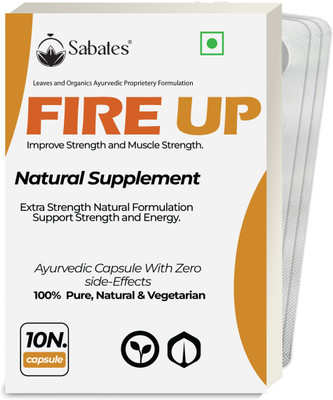 Sabates Fire Up Wellness Power Capsule For Men ` For Stamina Strength Reduce Tiredness(Pack of 3, 30 Capsules)