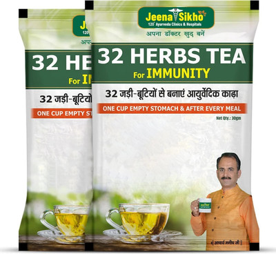 Jeena Sikho 32 Herbs Tea(Pack of 2, 60 g)